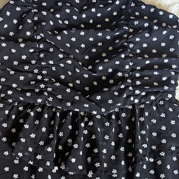 EUC Lulus Show Them Up Black Floral Embroidered Peplum Wide Leg Jumpsuit - Picture 9 of 15